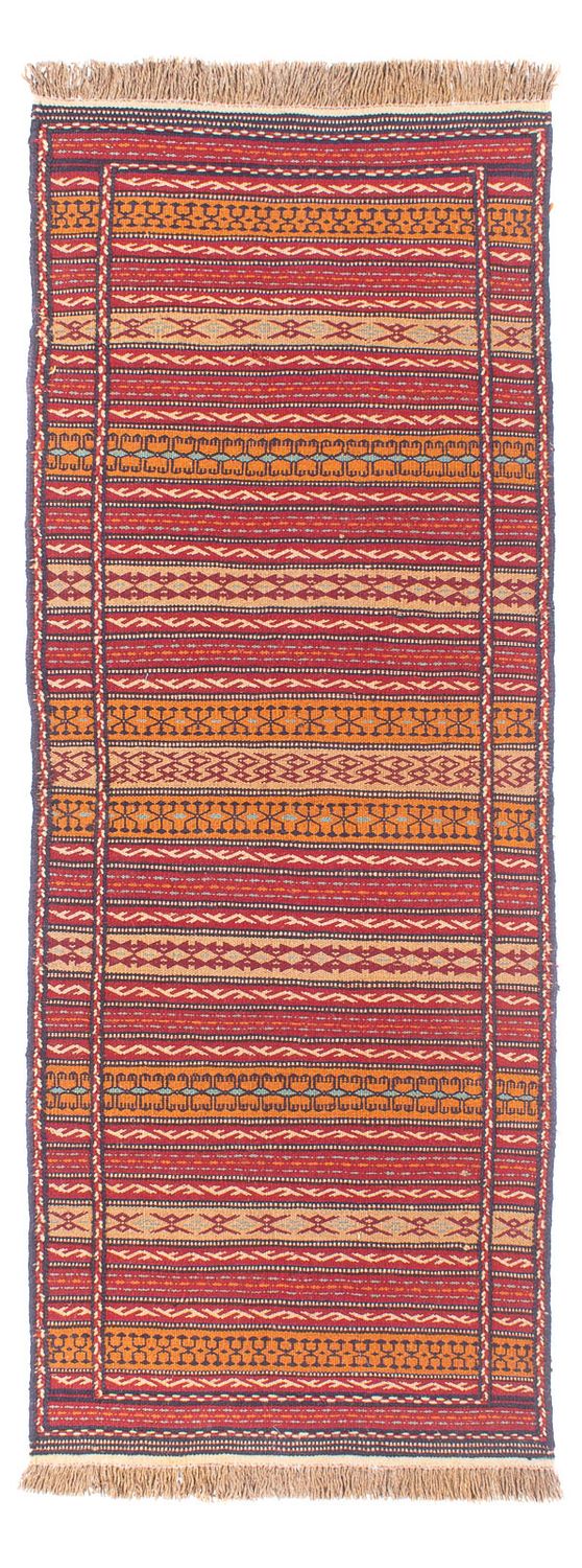 Runner Kelim Carpet - orientalisk matta - 200 x 70 cm - flerfärgad