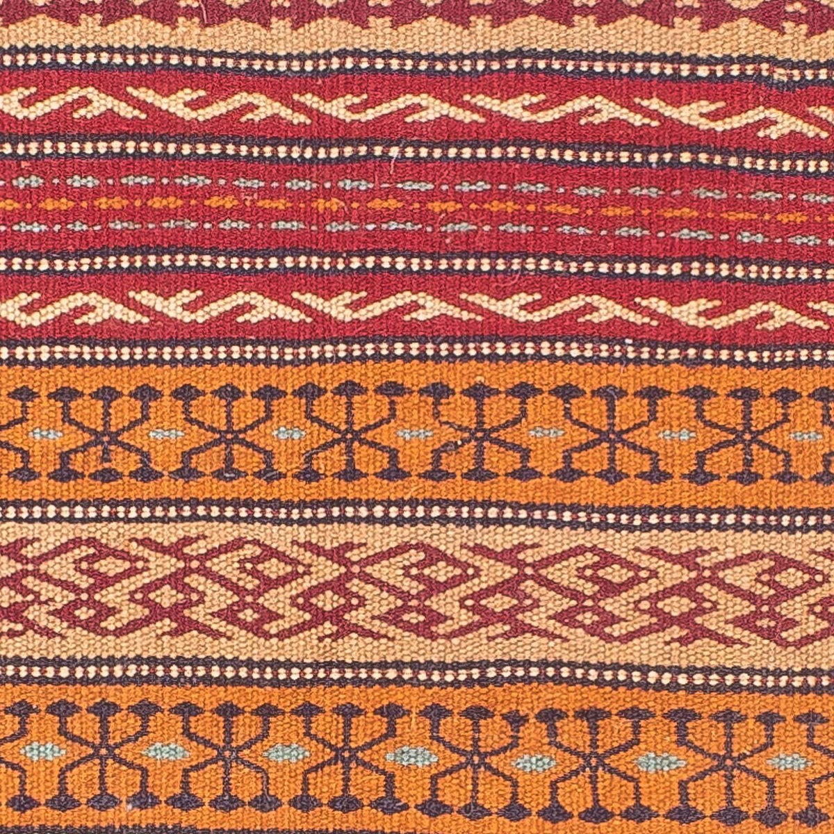 Runner Kelim Carpet - orientalisk matta - 200 x 70 cm - flerfärgad