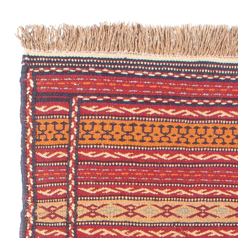 Runner Kelim Carpet - orientalisk matta - 200 x 70 cm - flerfärgad