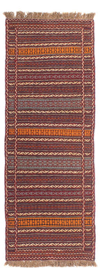 Runner Kelim Carpet - orientalisk matta - 192 x 70 cm - flerfärgad