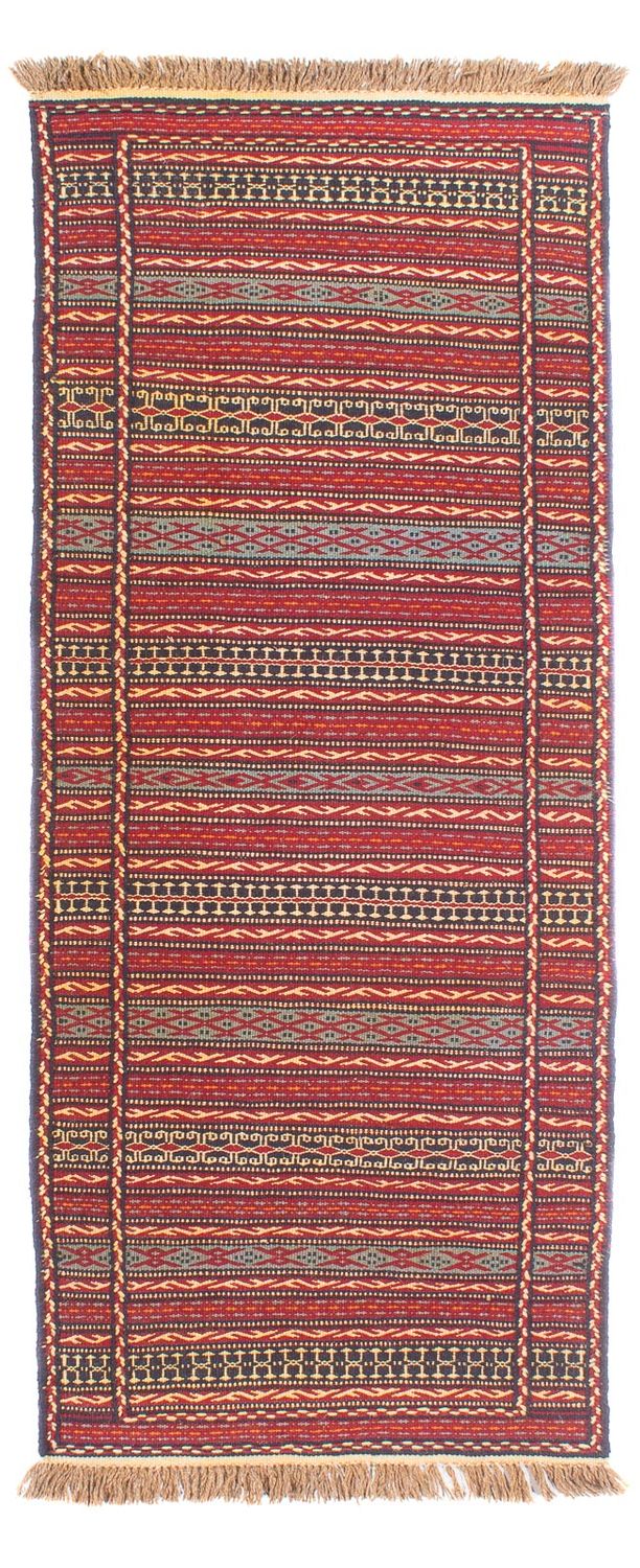 Runner Kelim Carpet - orientalisk matta - 200 x 72 cm - flerfärgad