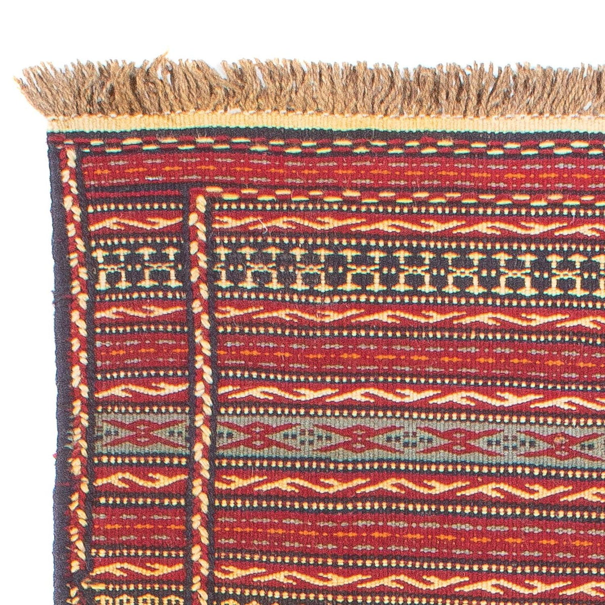 Runner Kelim Carpet - orientalisk matta - 200 x 72 cm - flerfärgad