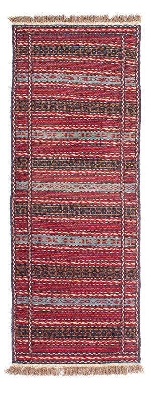 Runner Kelim Carpet - orientalisk matta - 200 x 70 cm - flerfärgad