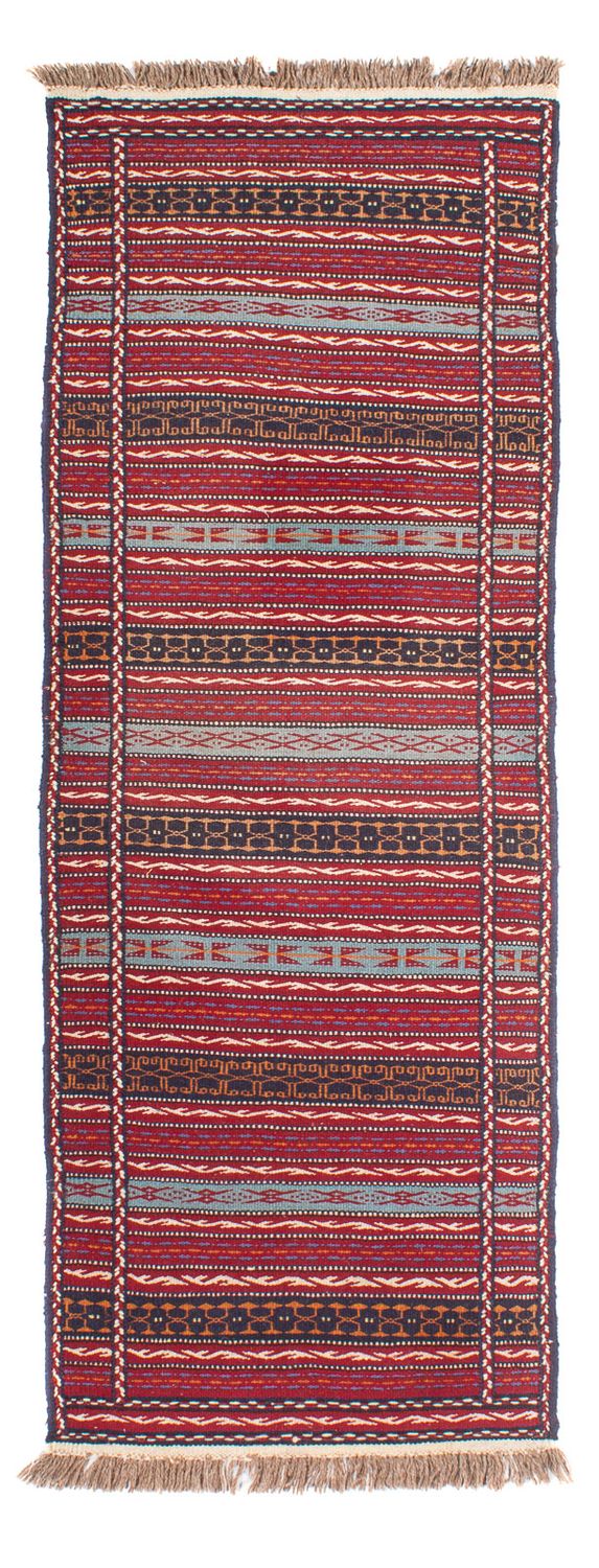 Runner Kelim Carpet - orientalisk matta - 200 x 70 cm - flerfärgad