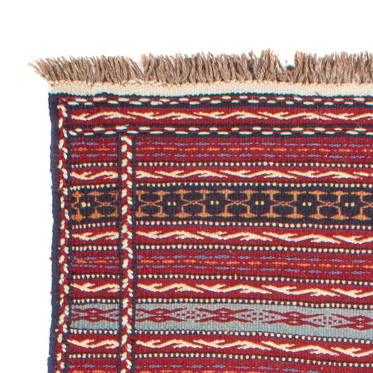 Runner Kelim Carpet - orientalisk matta - 200 x 70 cm - flerfärgad