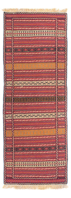 Runner Kelim Carpet - orientalisk matta - 200 x 70 cm - flerfärgad