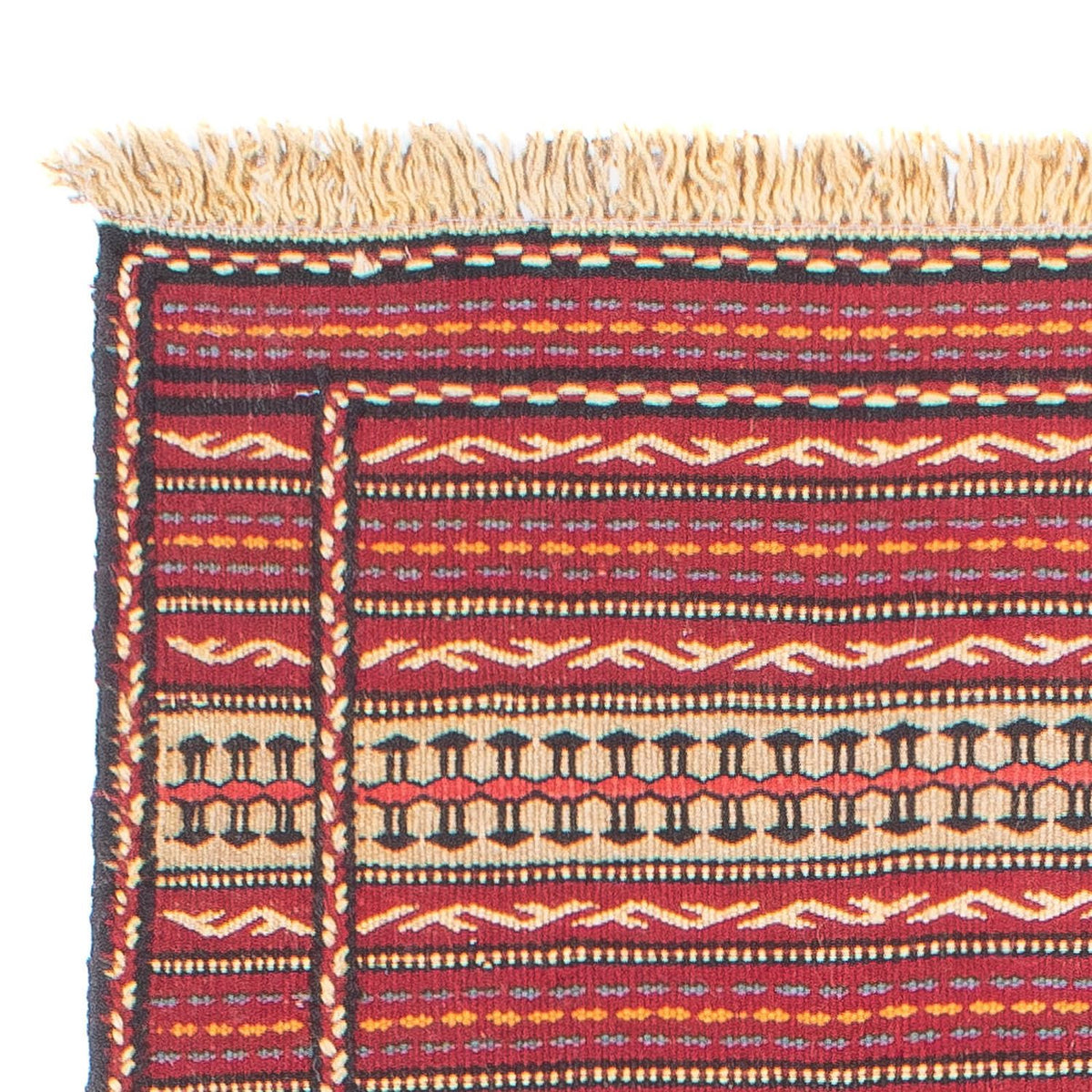 Runner Kelim Carpet - orientalisk matta - 200 x 70 cm - flerfärgad