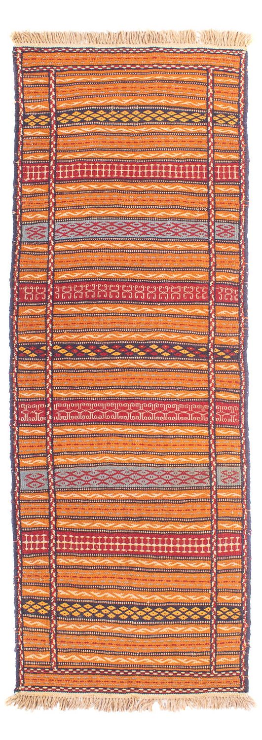 Runner Kelim Carpet - orientalisk matta - 200 x 70 cm - flerfärgad