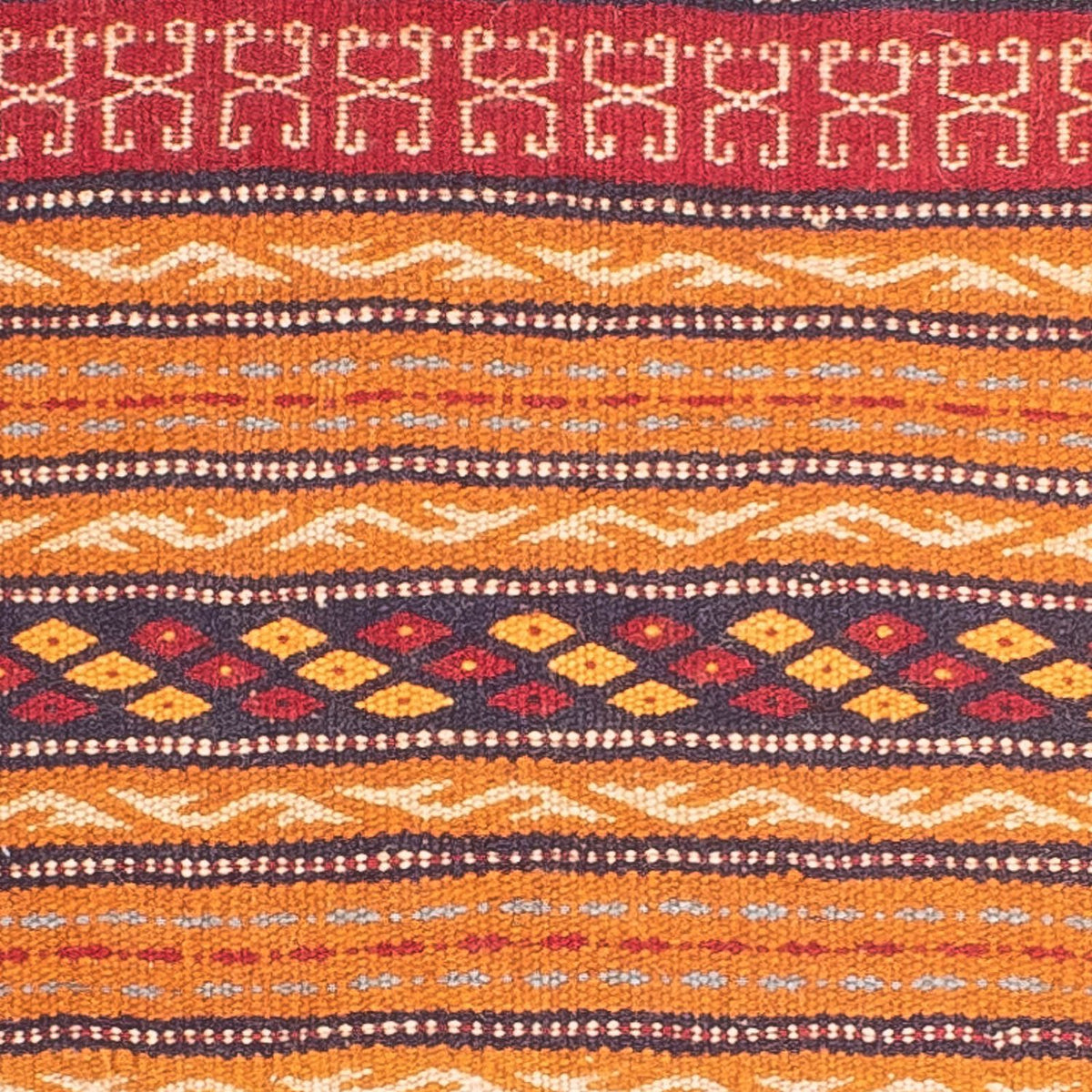 Runner Kelim Carpet - orientalisk matta - 200 x 70 cm - flerfärgad