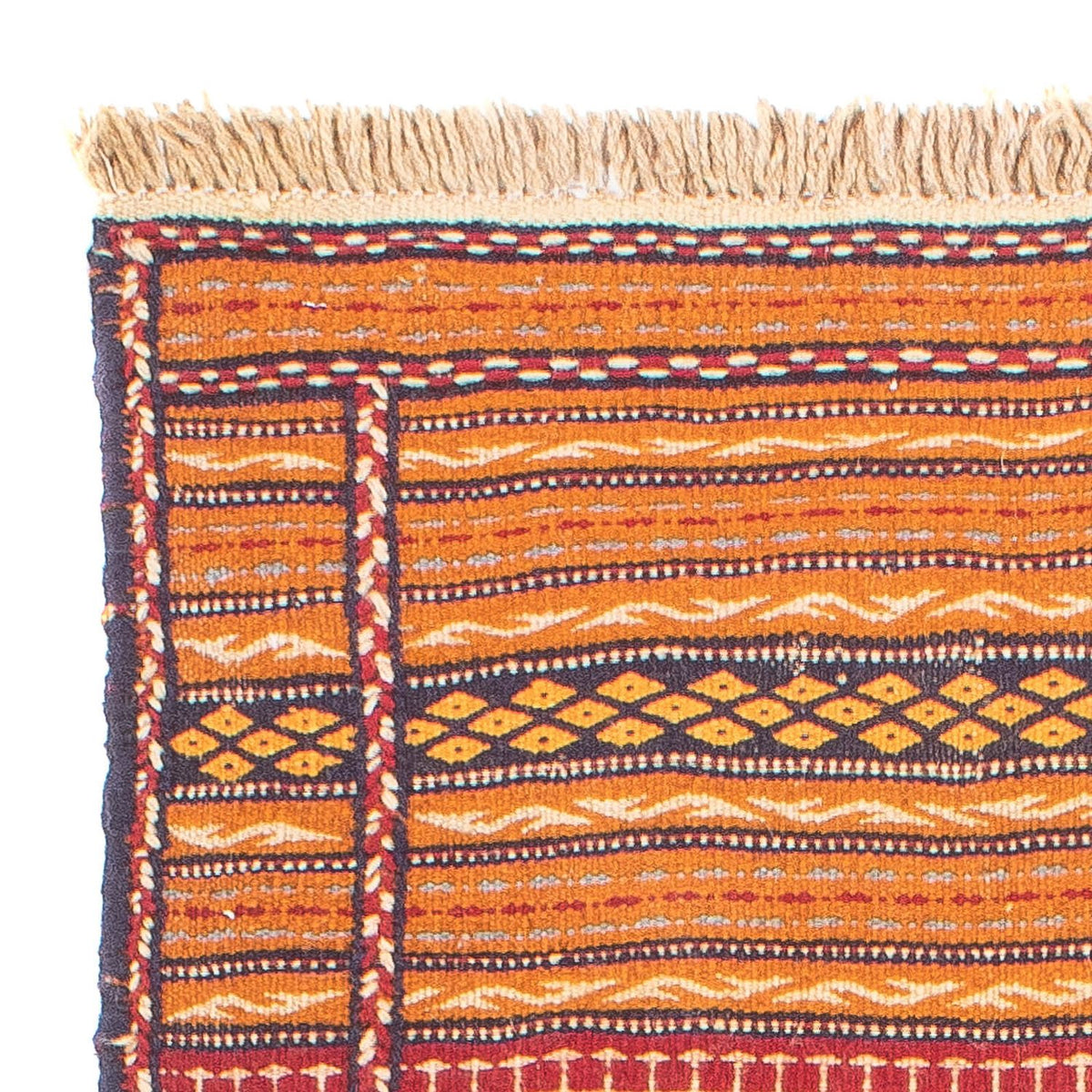 Runner Kelim Carpet - orientalisk matta - 200 x 70 cm - flerfärgad