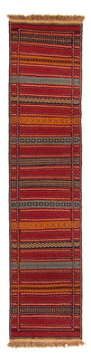Runner Kelim Carpet - orientalisk matta - 300 x 83 cm - flerfärgad