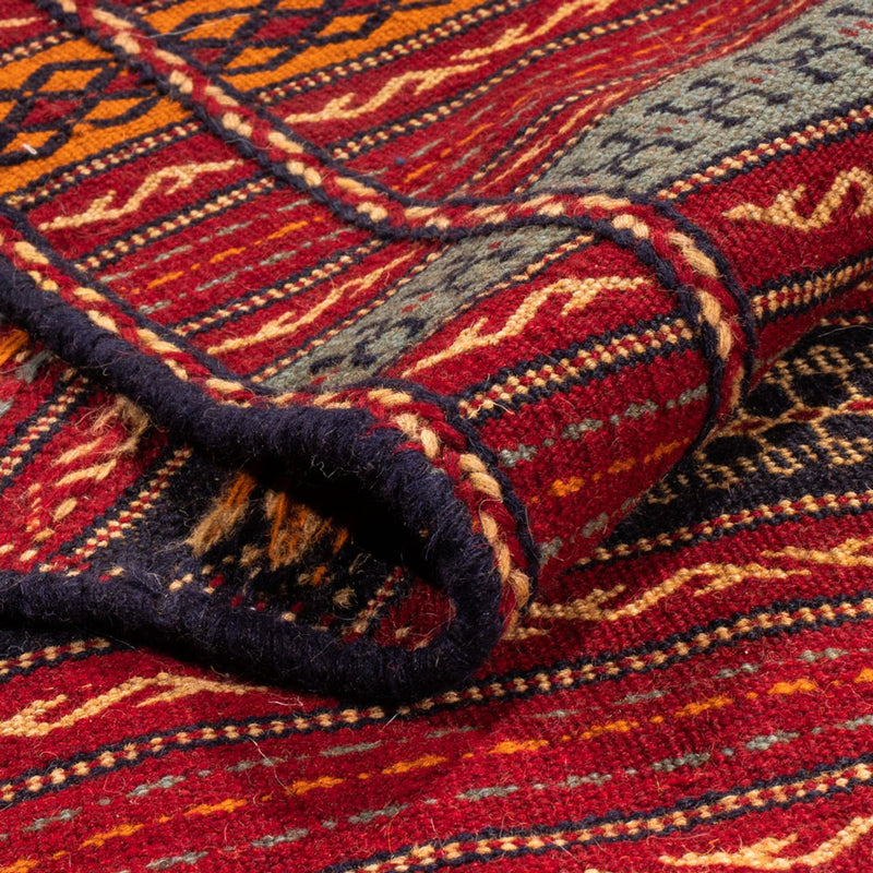 Runner Kelim Carpet - orientalisk matta - 300 x 83 cm - flerfärgad