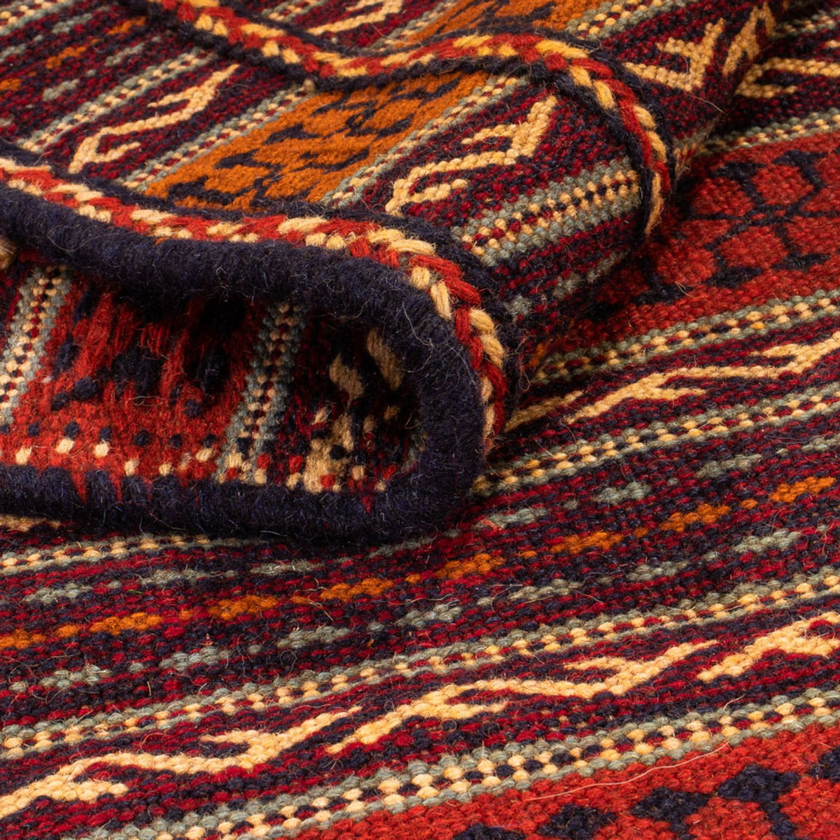 Runner Kelim Carpet - orientalisk matta - 305 x 85 cm - flerfärgad