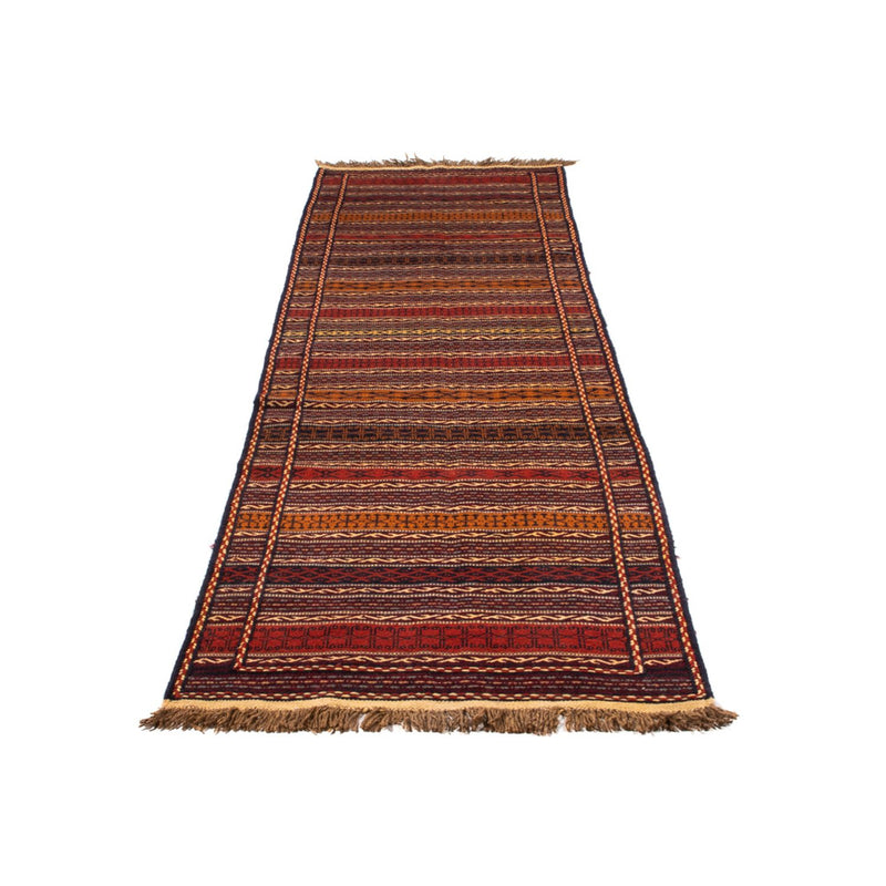 Runner Kelim Carpet - orientalisk matta - 305 x 80 cm - flerfärgad