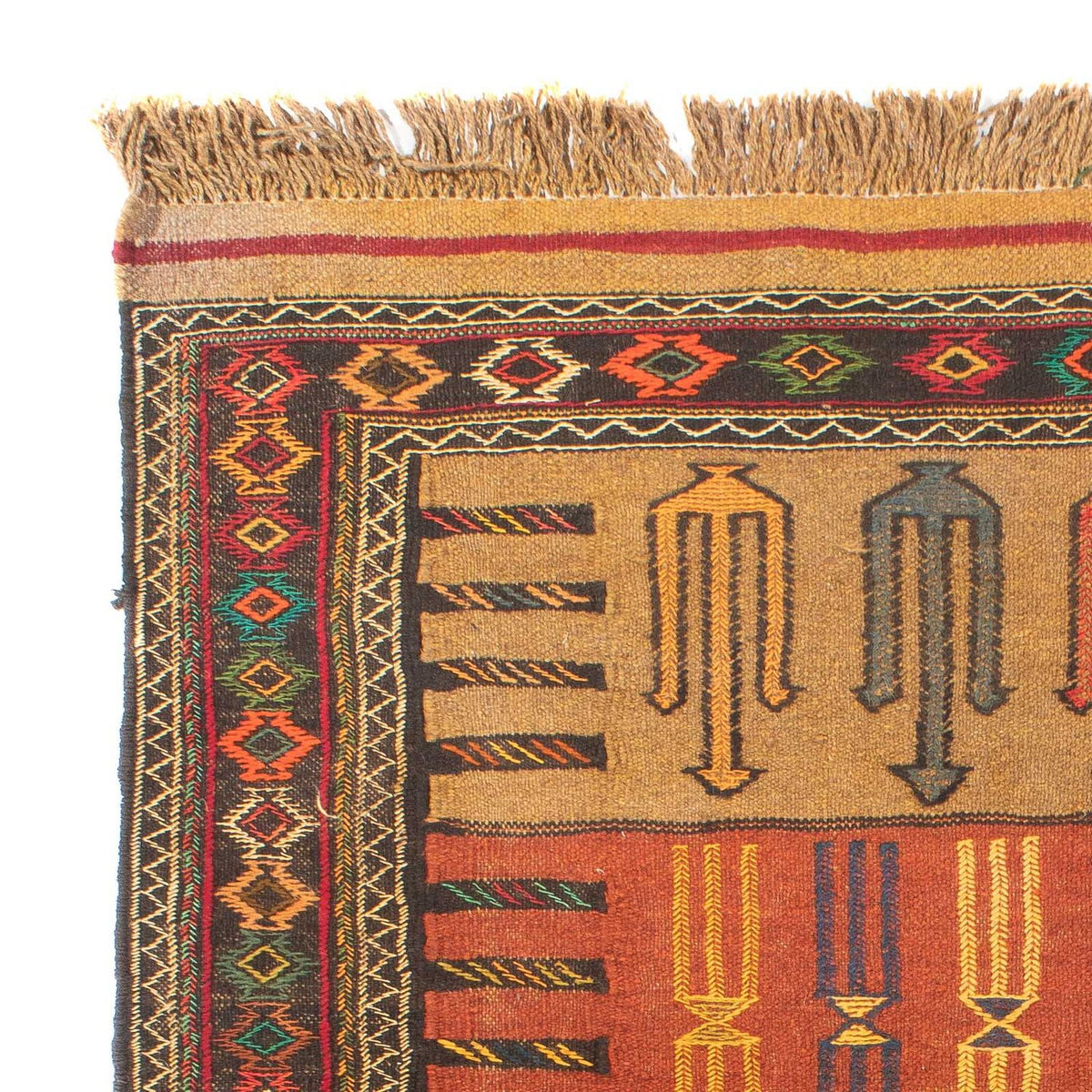 Kelim Carpet - orientalisk matta - 175 x 110 cm - flerfärgad