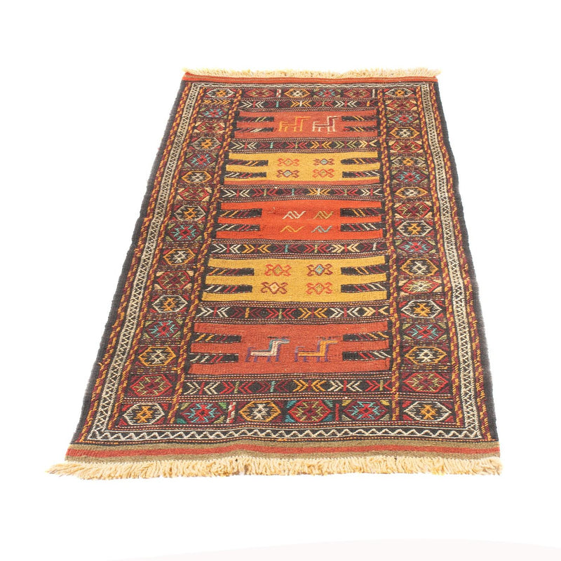 Kelim Carpet - orientalisk matta - 170 x 70 cm - flerfärgad