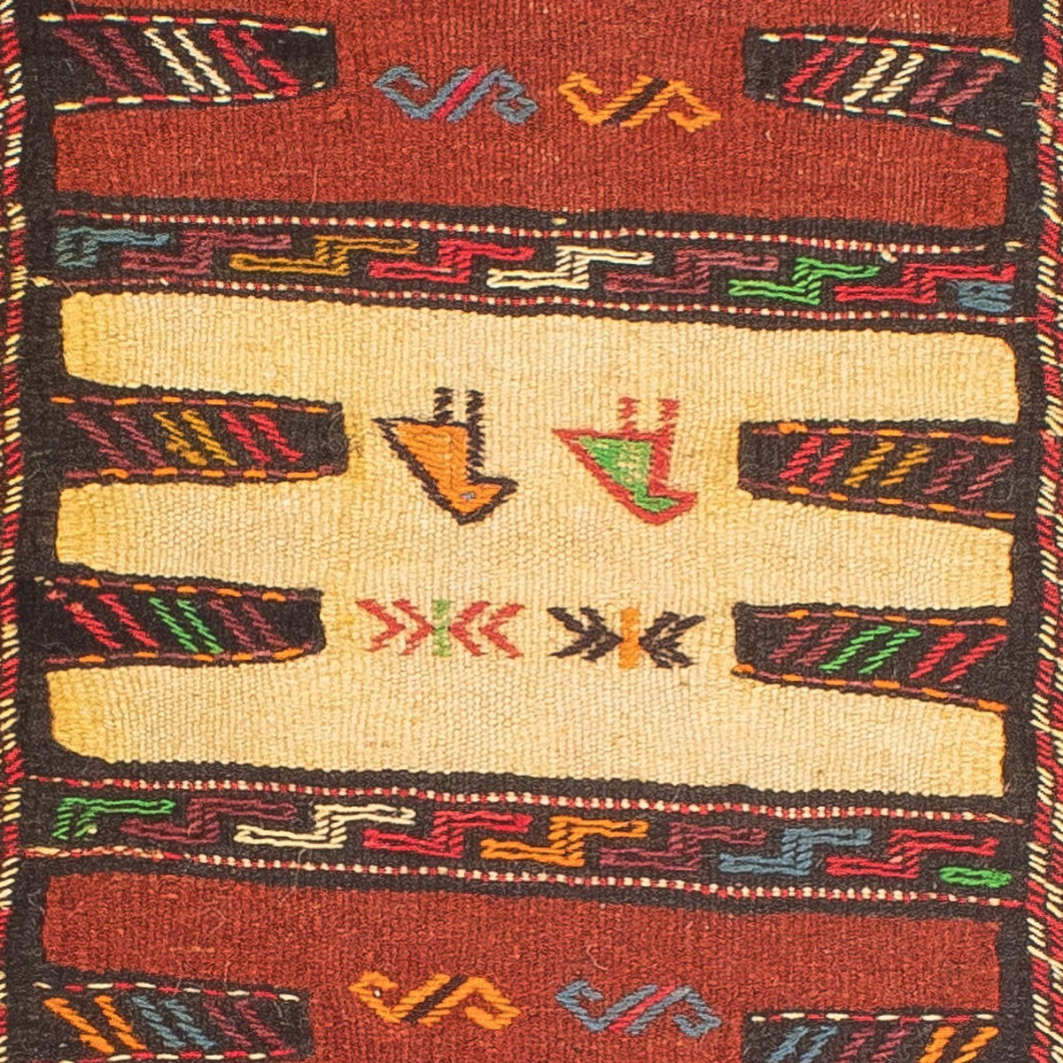 Kelim Carpet - orientalisk matta - 170 x 68 cm - flerfärgad