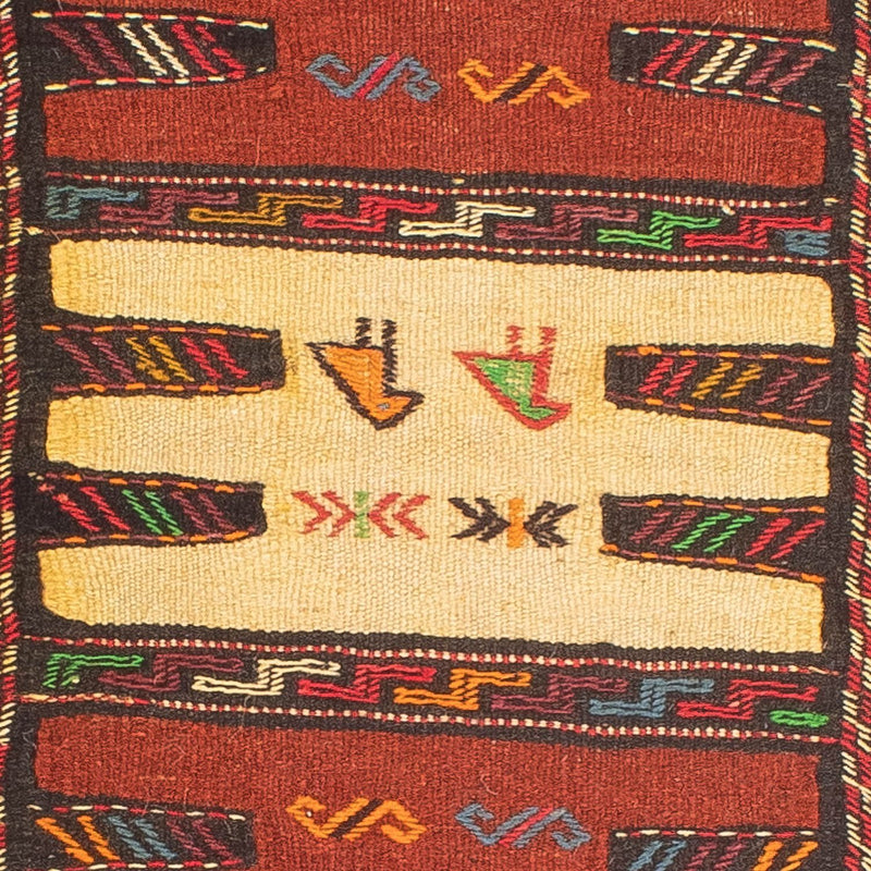 Kelim Carpet - orientalisk matta - 170 x 68 cm - flerfärgad