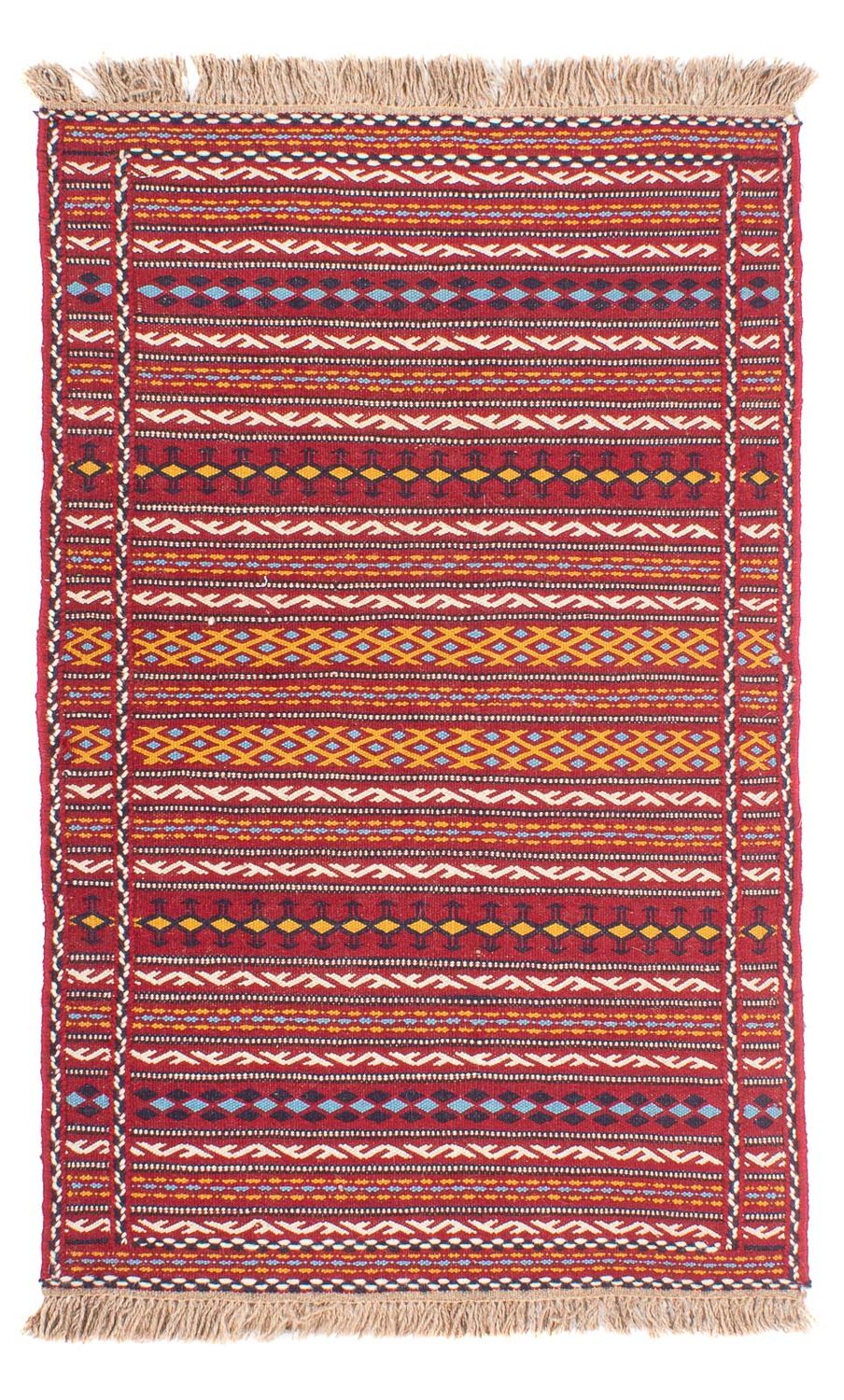 Kelim Carpet - orientalisk matta - 120 x 80 cm - flerfärgad