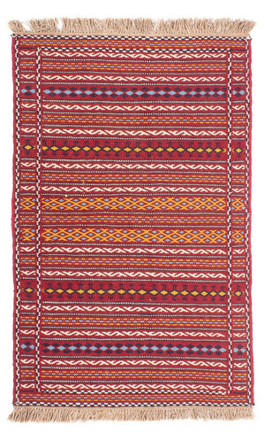 Kelim Carpet - orientalisk matta - 120 x 80 cm - flerfärgad