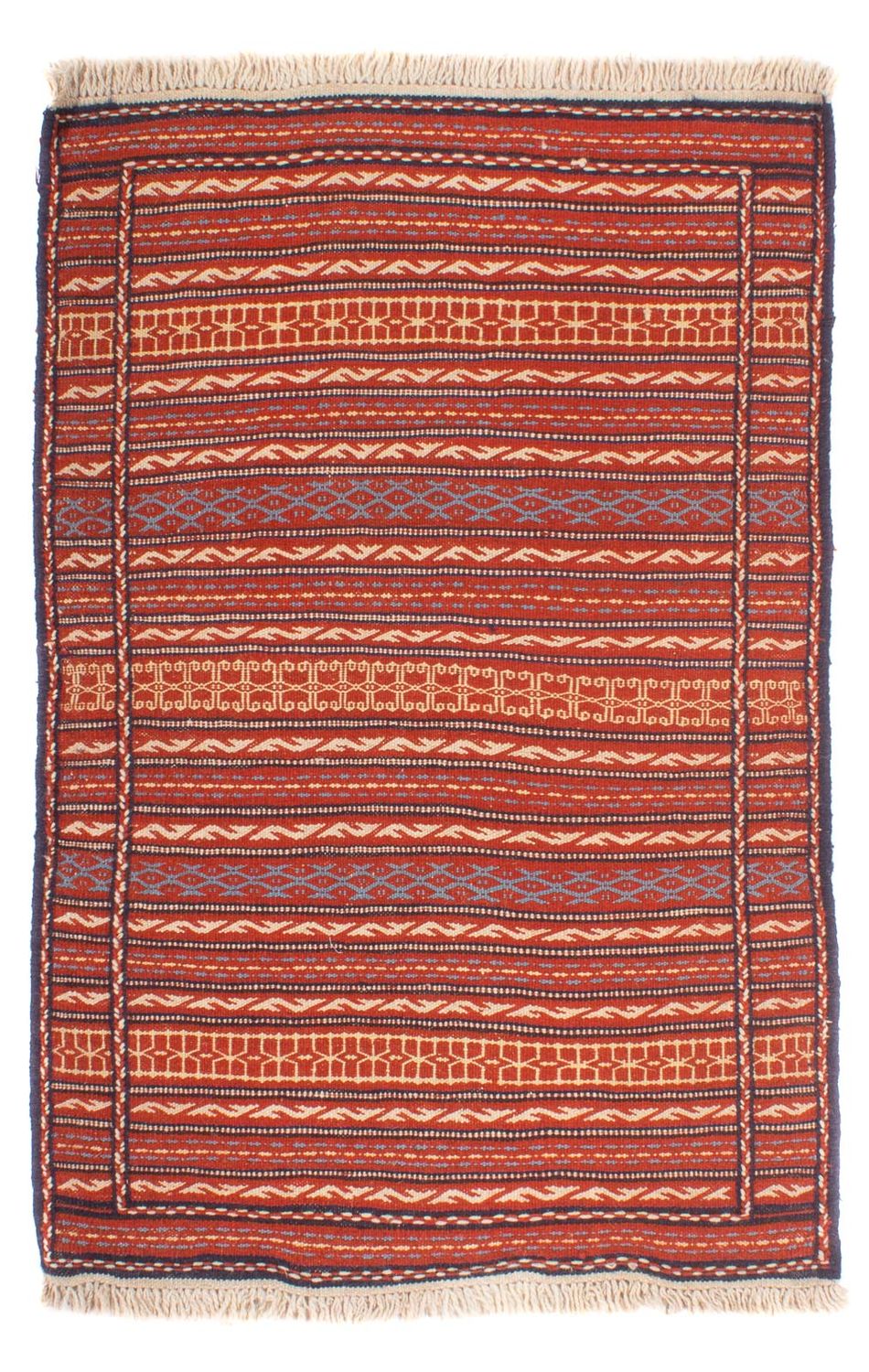 Kelim Carpet - orientalisk matta - 120 x 80 cm - flerfärgad