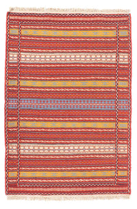 Kelim Carpet - orientalisk matta - 150 x 100 cm - flerfärgad