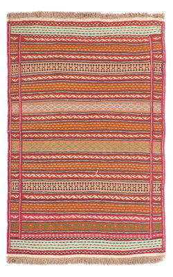 Kelim Carpet - orientalisk matta - 150 x 100 cm - flerfärgad