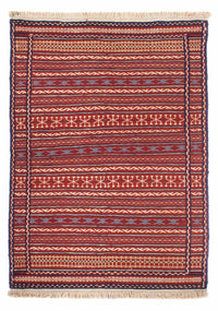 Kelim Carpet - orientalisk matta - 150 x 100 cm - flerfärgad