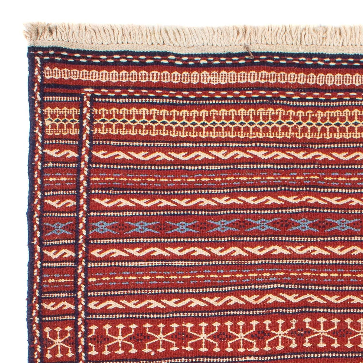 Kelim Carpet - orientalisk matta - 150 x 100 cm - flerfärgad