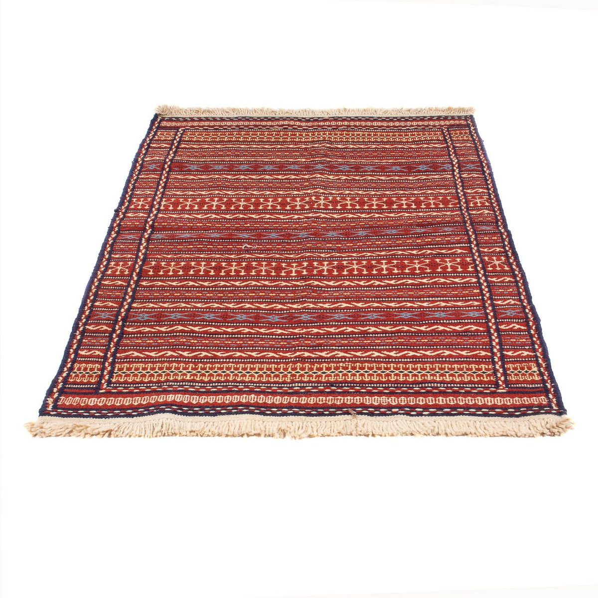 Kelim Carpet - orientalisk matta - 150 x 100 cm - flerfärgad