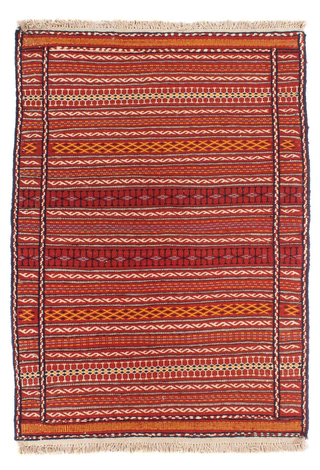 Kelim Carpet - orientalisk matta - 150 x 100 cm - flerfärgad
