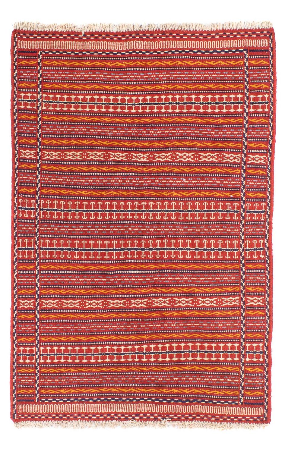 Kelim Carpet - orientalisk matta - 150 x 100 cm - flerfärgad