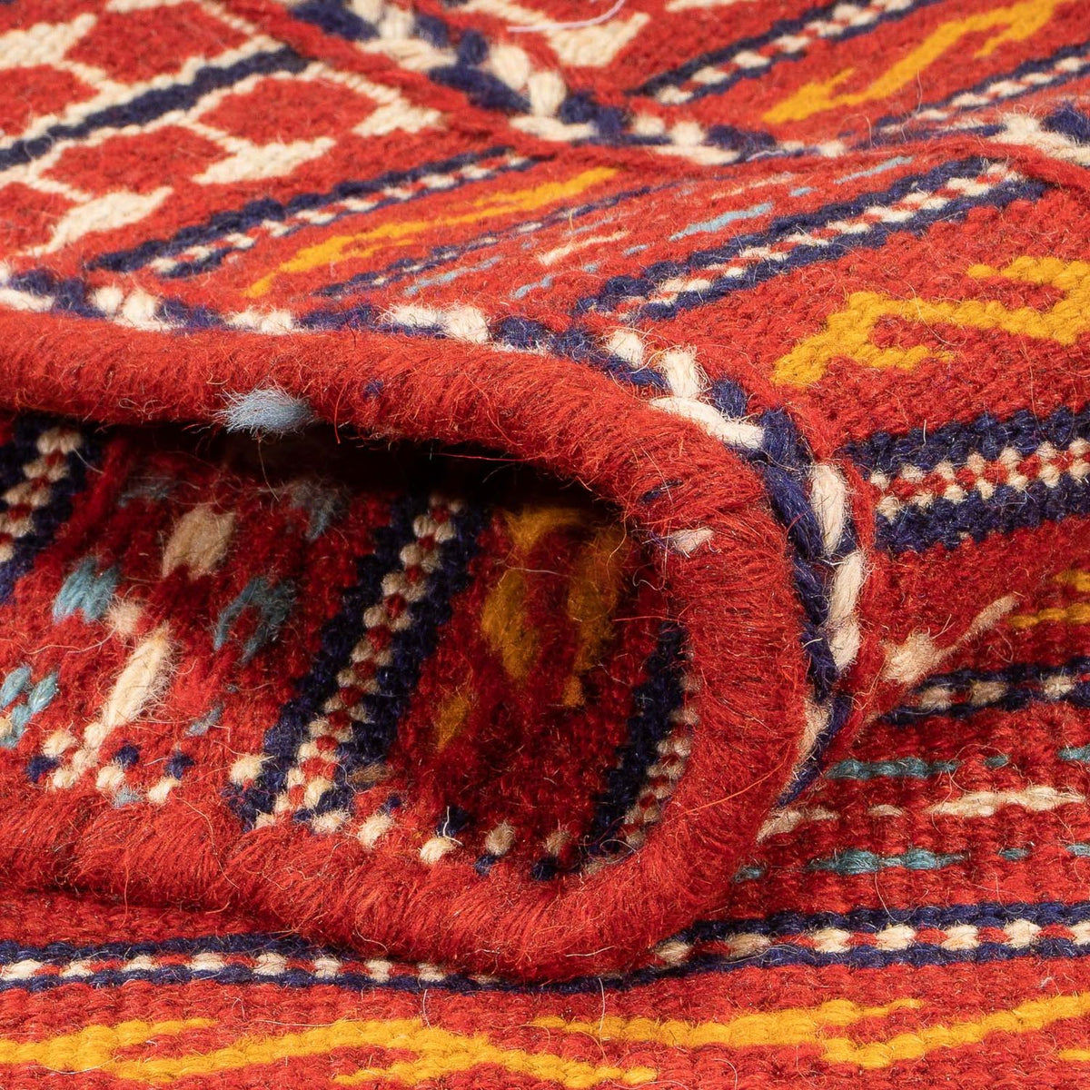 Kelim Carpet - orientalisk matta - 150 x 100 cm - flerfärgad