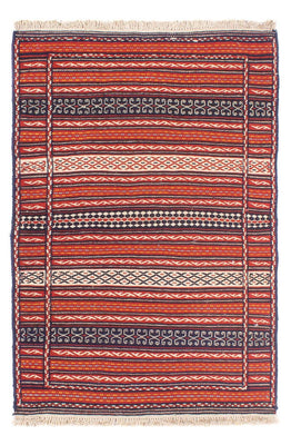 Kelim Carpet - orientalisk matta - 150 x 100 cm - flerfärgad