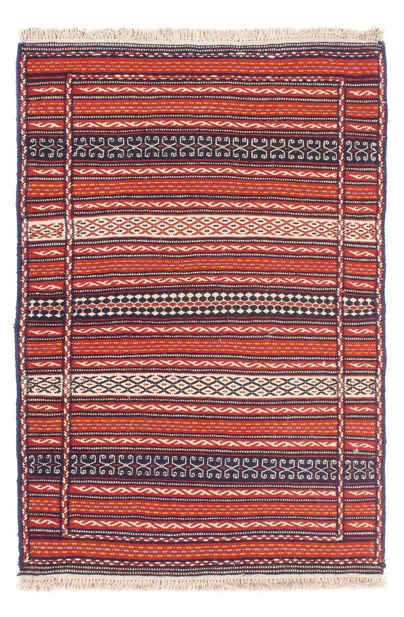 Kelim Carpet - orientalisk matta - 150 x 100 cm - flerfärgad