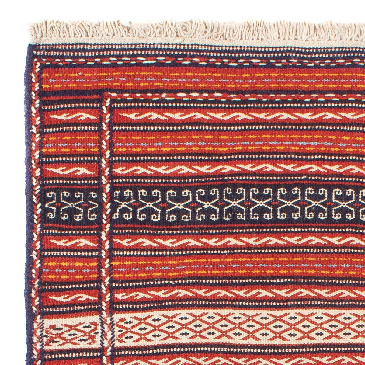 Kelim Carpet - orientalisk matta - 150 x 100 cm - flerfärgad