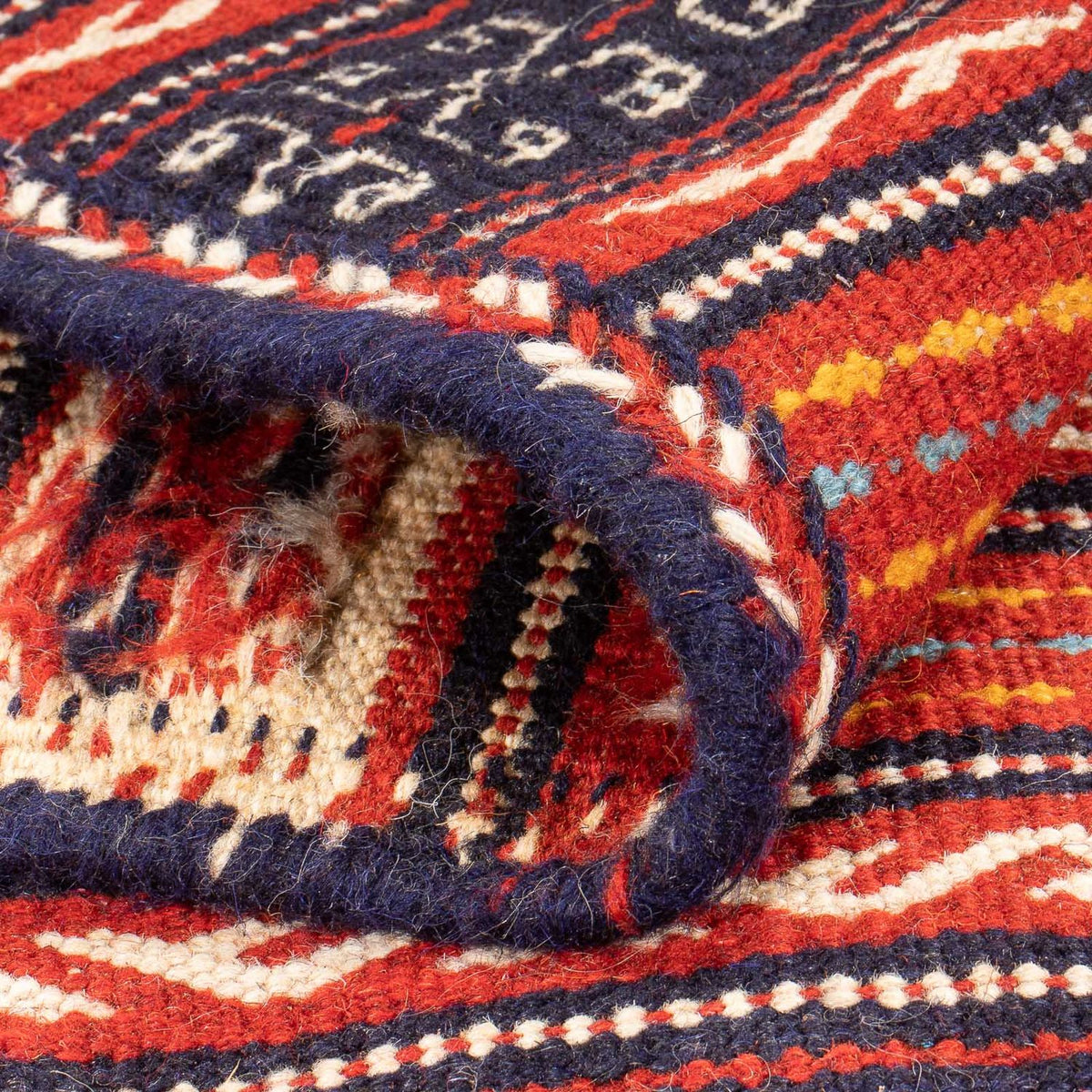 Kelim Carpet - orientalisk matta - 150 x 100 cm - flerfärgad