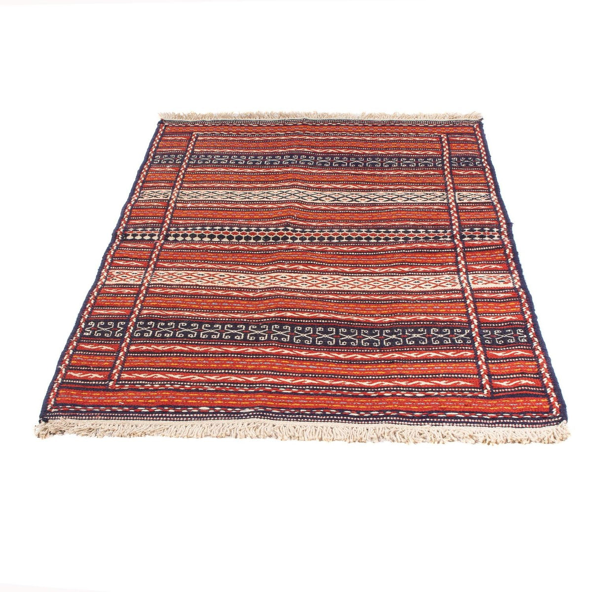 Kelim Carpet - orientalisk matta - 150 x 100 cm - flerfärgad