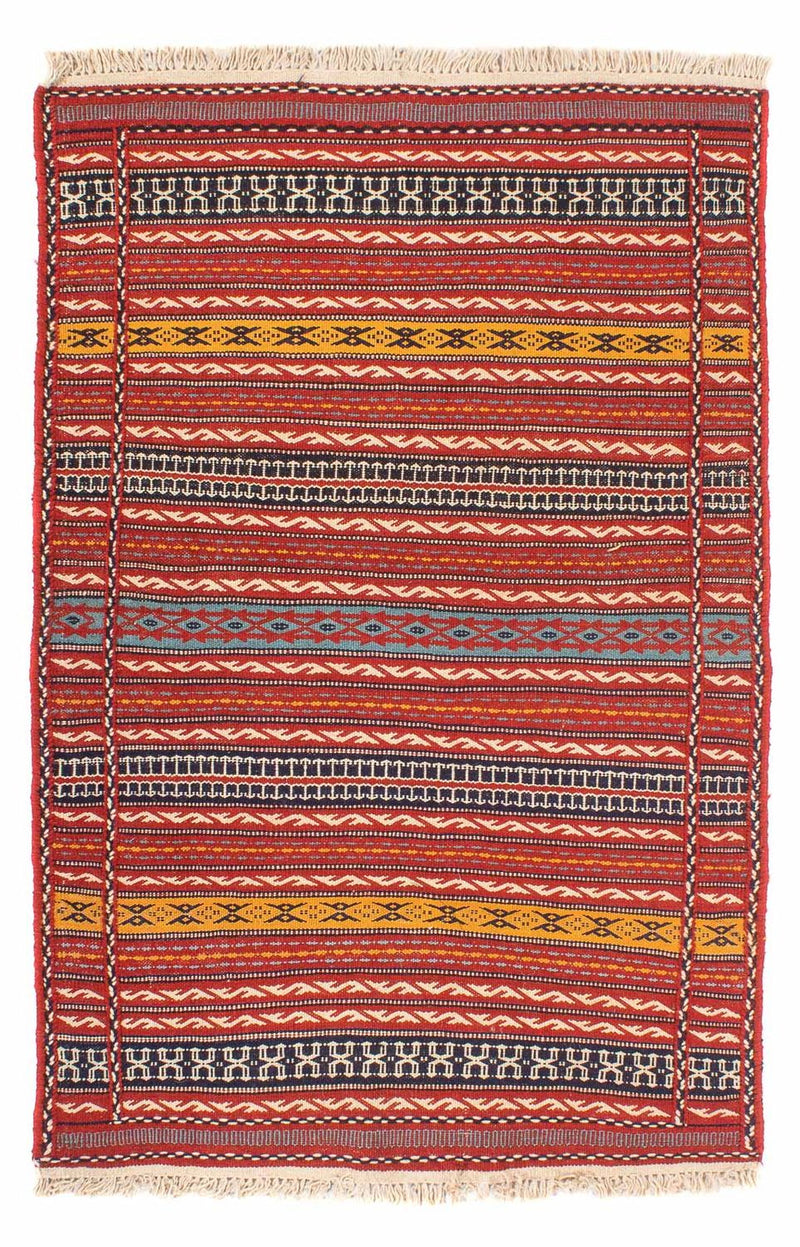 Kelim Carpet - orientalisk matta - 150 x 100 cm - flerfärgad