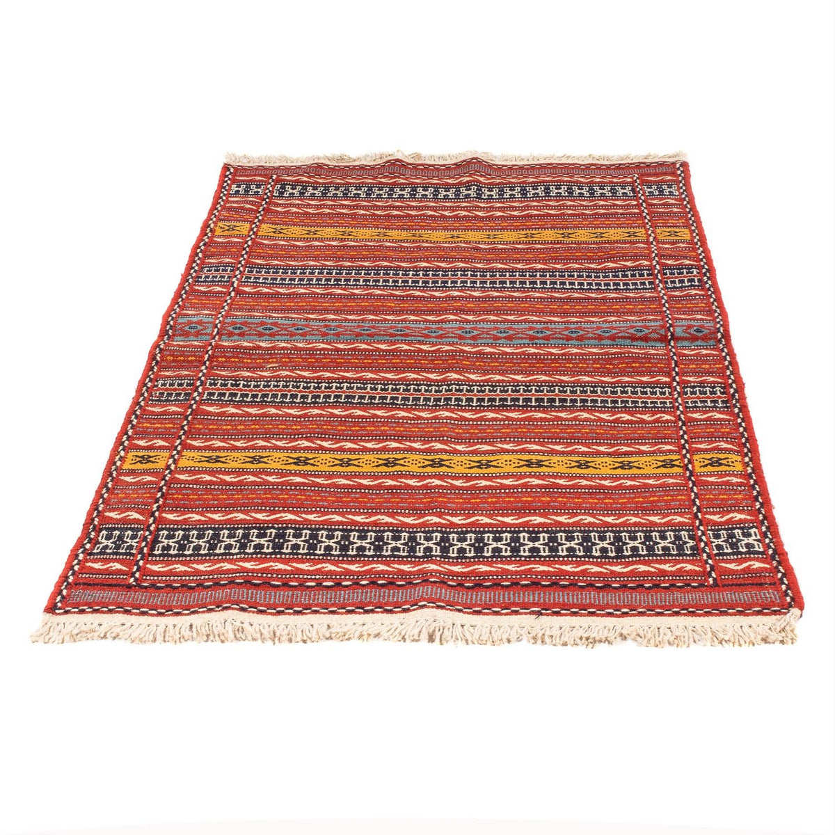 Kelim Carpet - orientalisk matta - 150 x 100 cm - flerfärgad