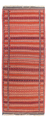 Runner Kelim Carpet - orientalisk matta - 200 x 70 cm - flerfärgad