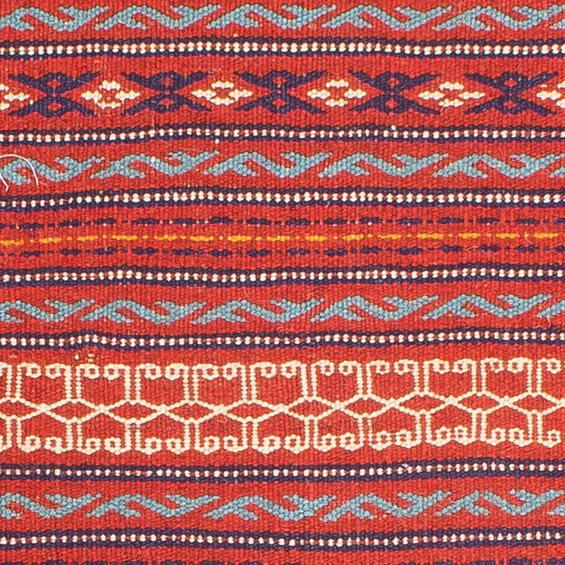 Runner Kelim Carpet - orientalisk matta - 200 x 70 cm - flerfärgad