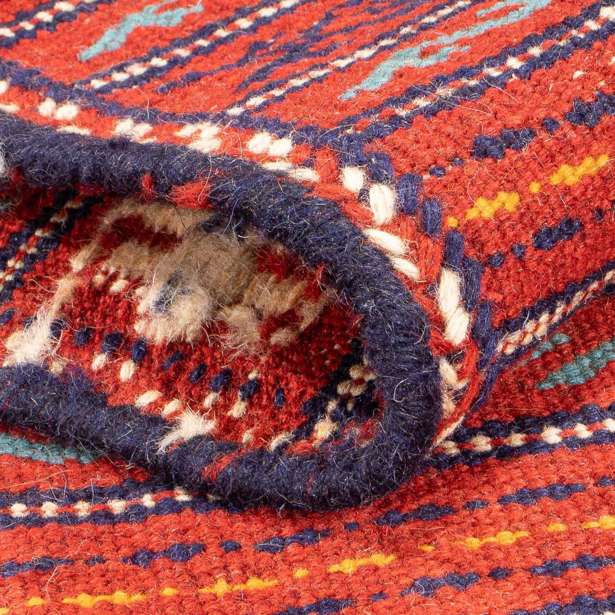 Runner Kelim Carpet - orientalisk matta - 200 x 70 cm - flerfärgad