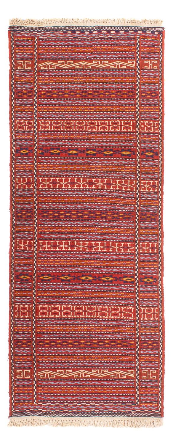 Runner Kelim Carpet - orientalisk matta - 200 x 70 cm - flerfärgad