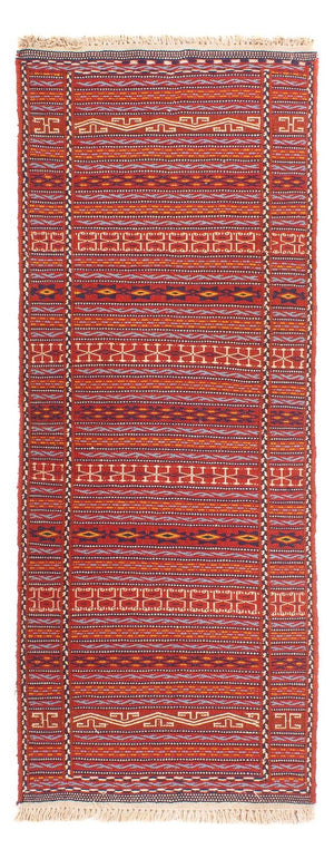 Runner Kelim Carpet - orientalisk matta - 200 x 70 cm - flerfärgad