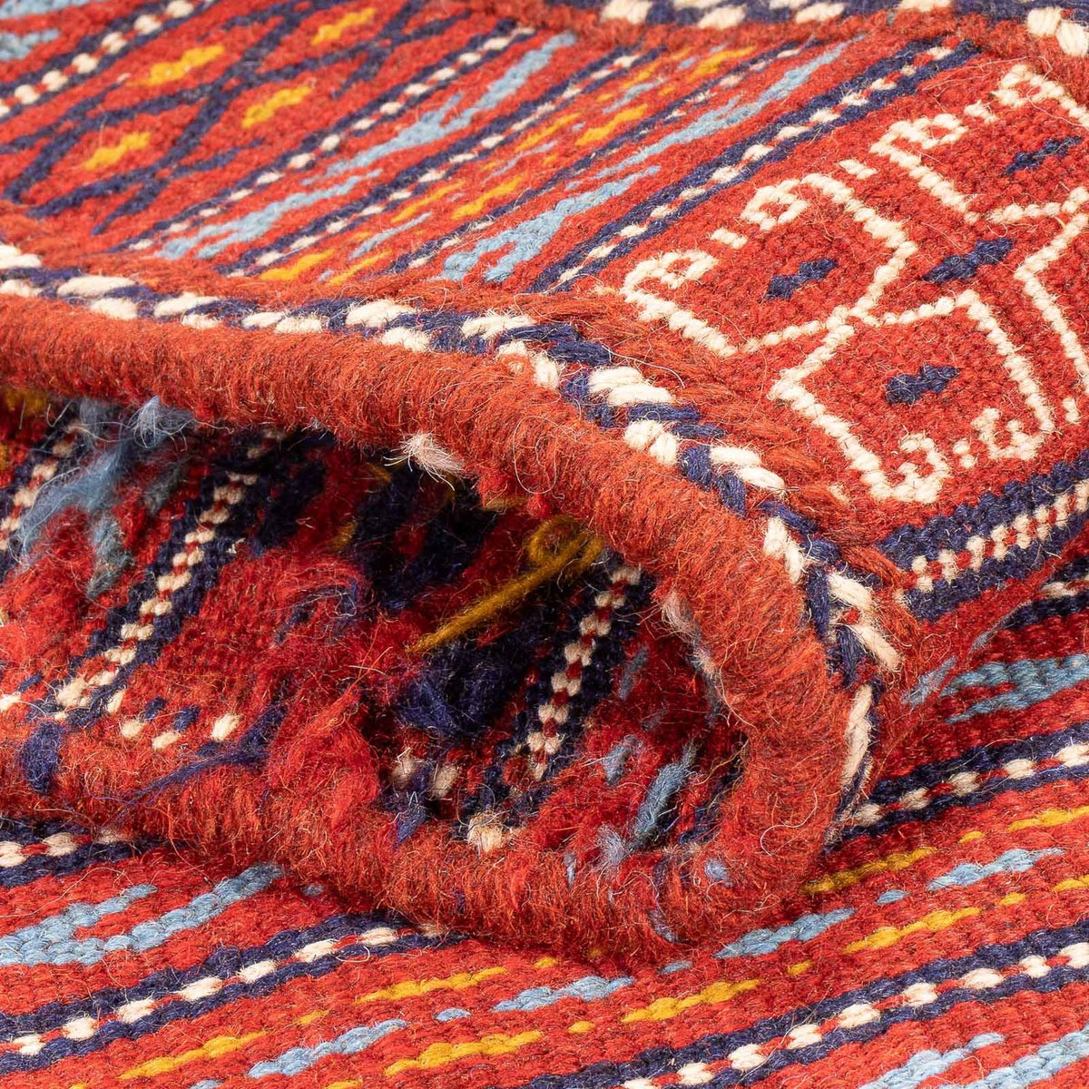 Runner Kelim Carpet - orientalisk matta - 200 x 70 cm - flerfärgad