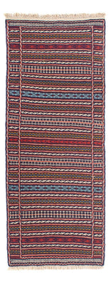 Runner Kelim Carpet - orientalisk matta - 200 x 70 cm - flerfärgad