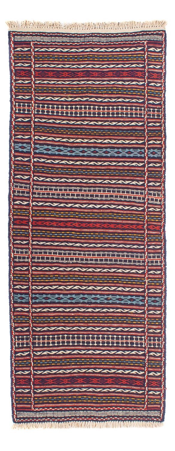 Runner Kelim Carpet - orientalisk matta - 200 x 70 cm - flerfärgad