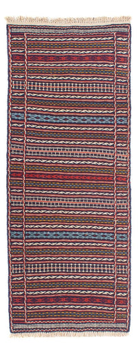 Runner Kelim Carpet - orientalisk matta - 200 x 70 cm - flerfärgad