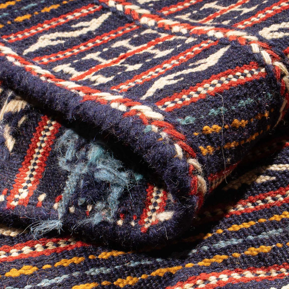 Runner Kelim Carpet - orientalisk matta - 200 x 70 cm - flerfärgad